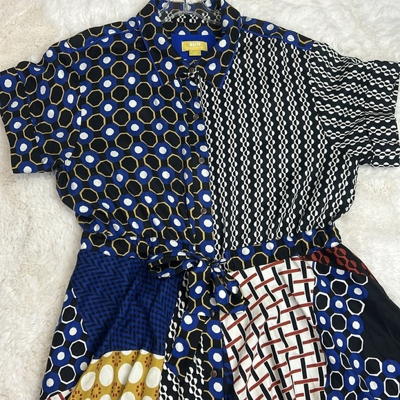 Maeve by Anthropologie Contrast Midi Shirt Dress Size XL - Picture 13 of 15